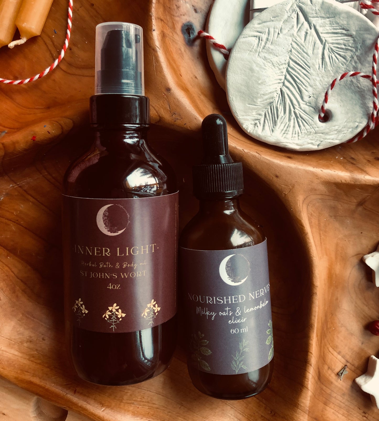 "Inner light" St. John's wort herbal bath & body oil - 4oz