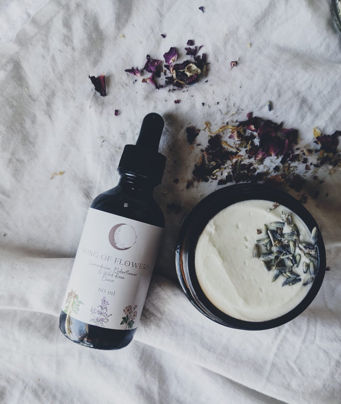 "Song of Flowers" Lemonbalm, Wild Rose & Elderflower Elixir - 60 ml