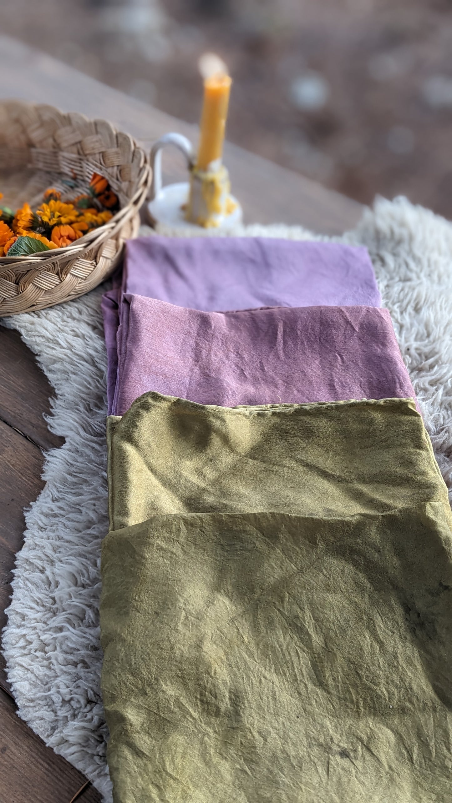 Golden Mustard Charmeuse silk scarf 35 x 35