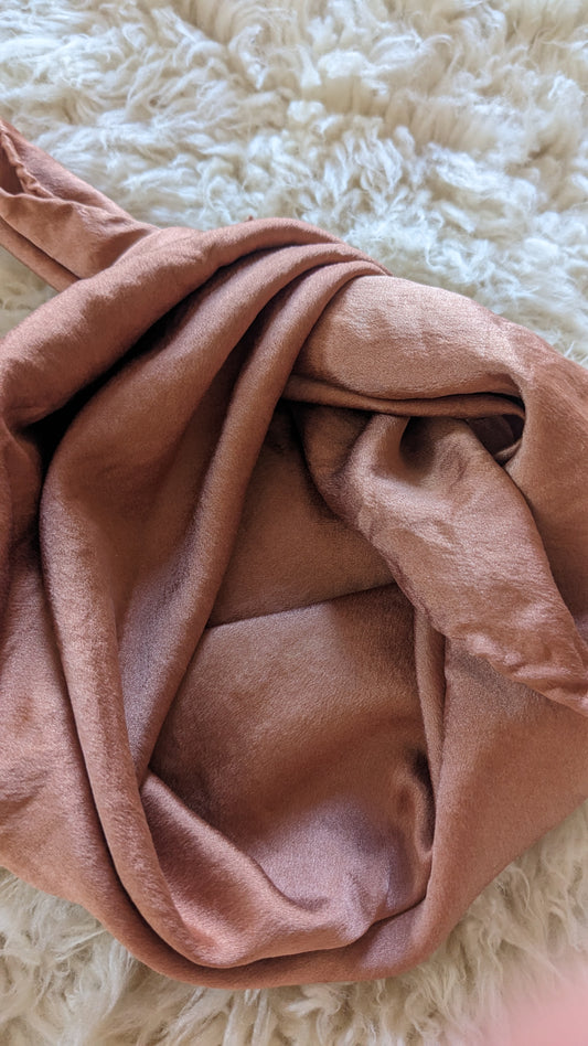Copper 22"x 22" Charmeuse scarf