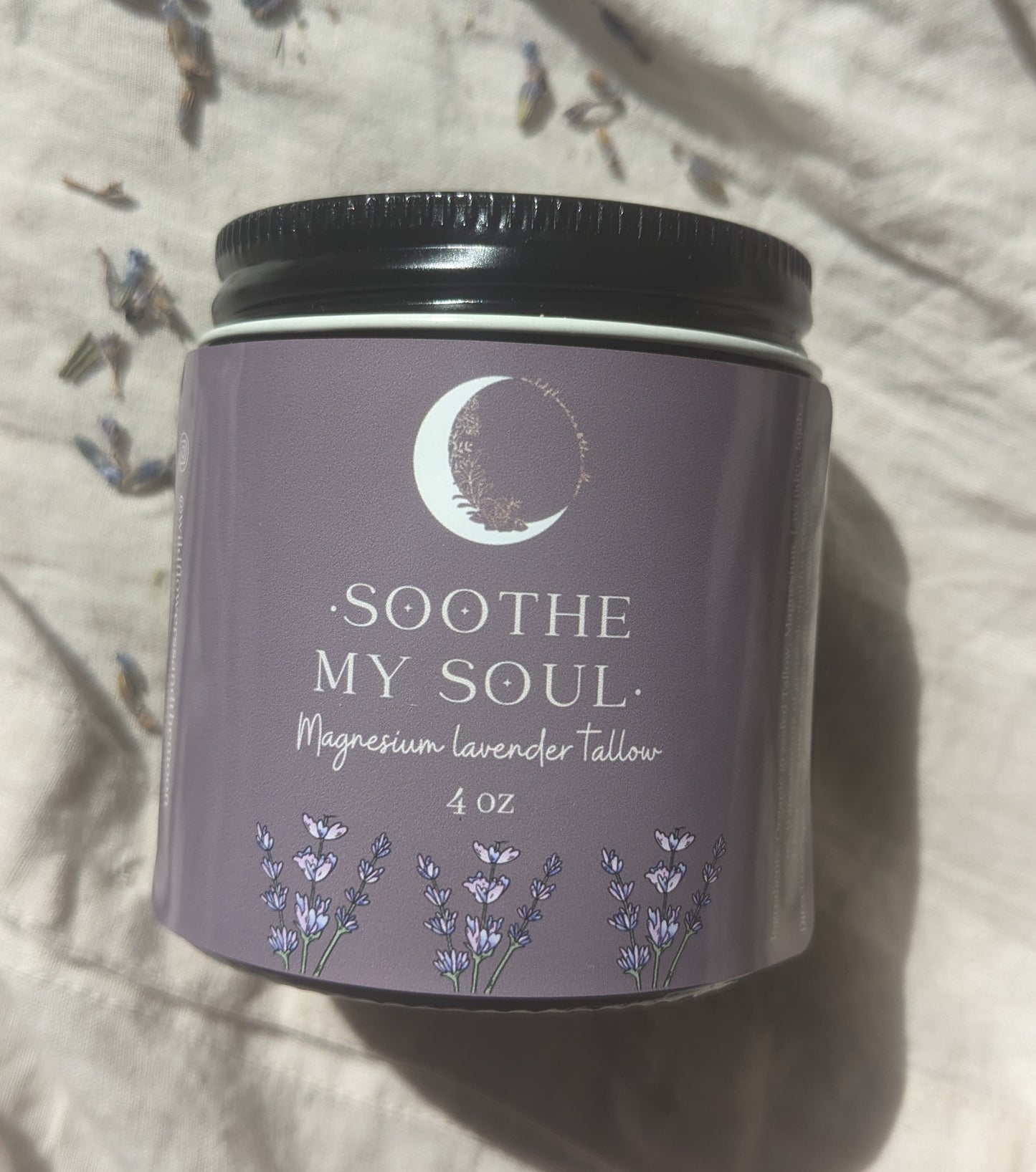 "Soothe My Soul" - Lavender Magnesium whipped tallow 4oz
