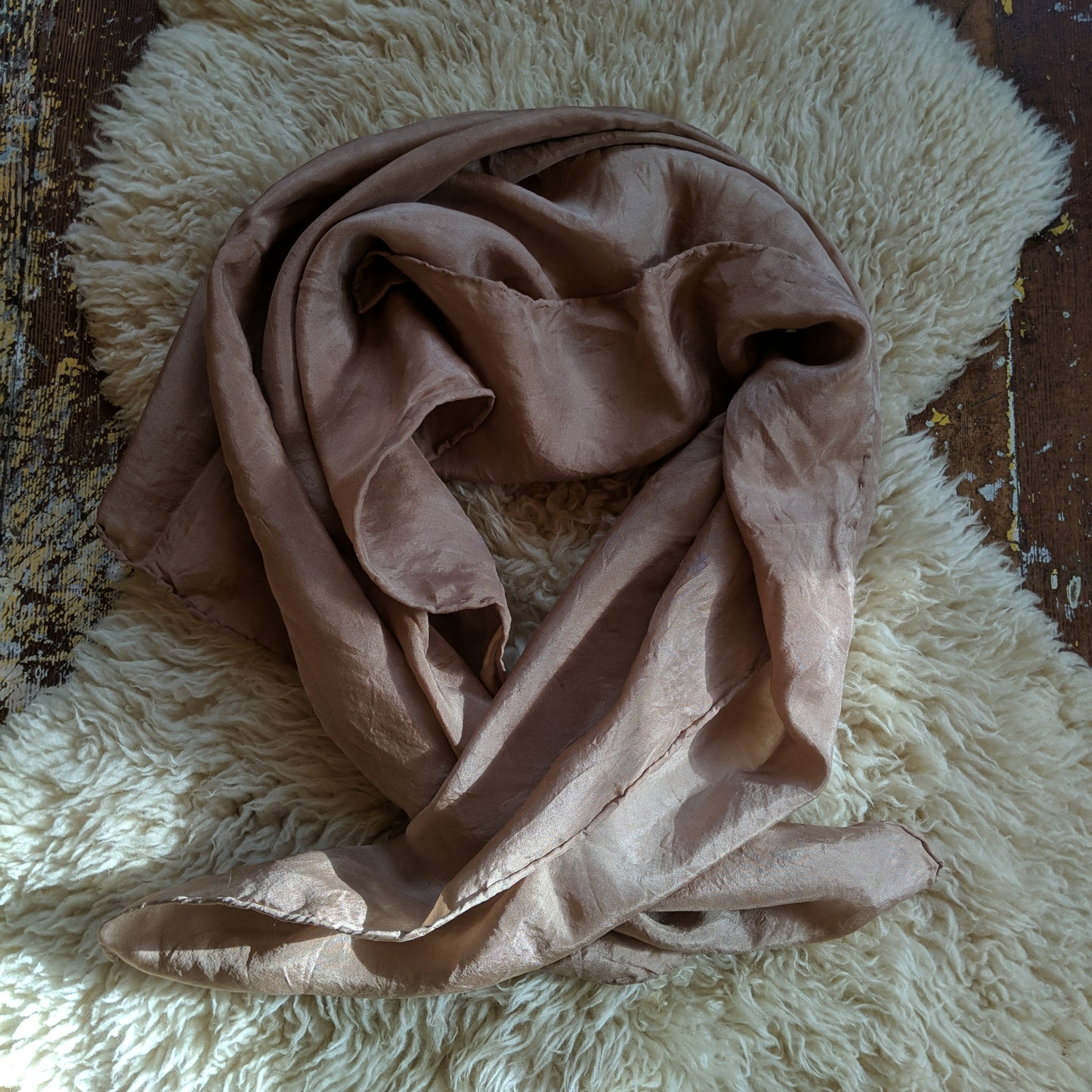 29" x 29" Habotai silk scarf