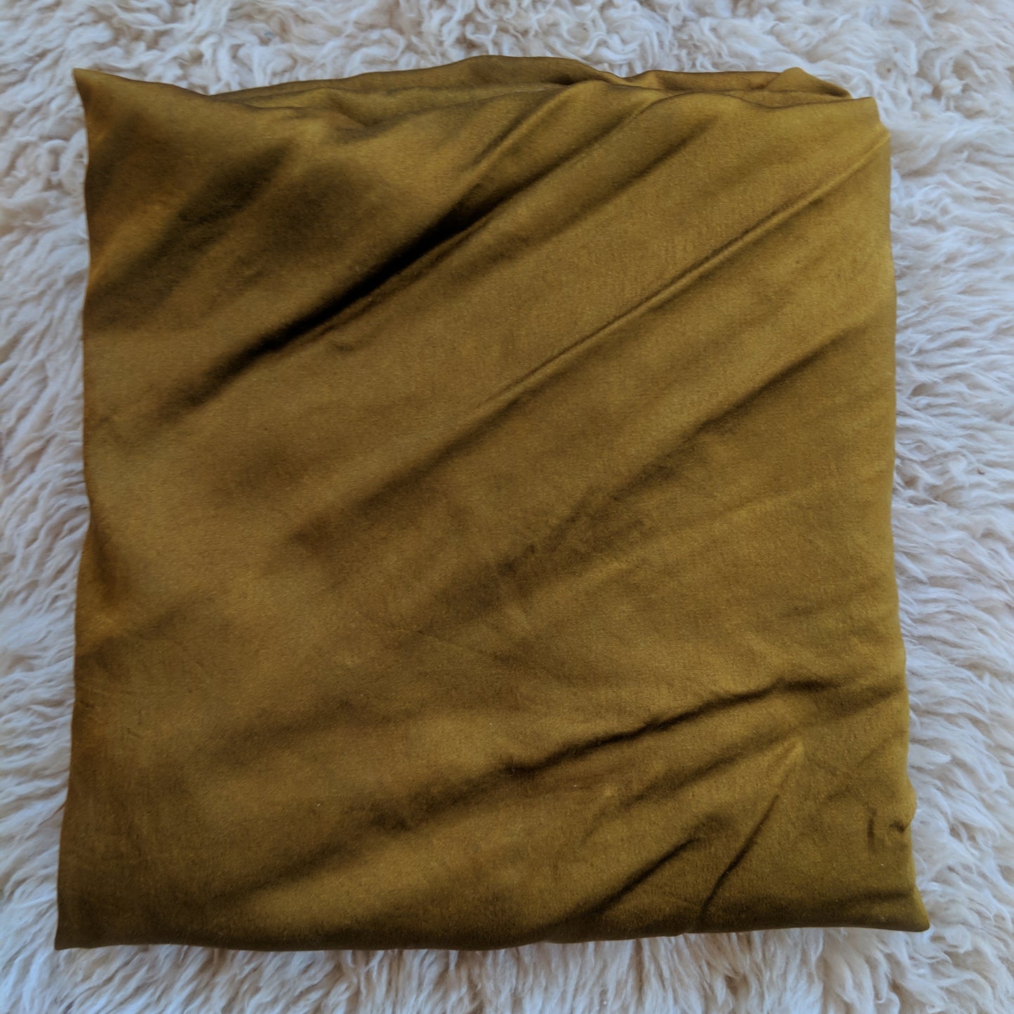 Golden mustard 35" x 35" Charmeuse silk scarf