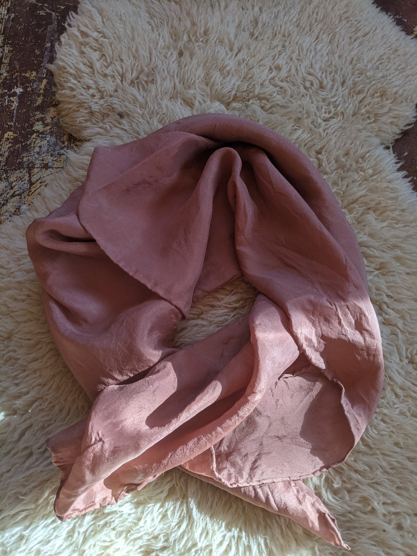 29" x 29" habotai silk scarf