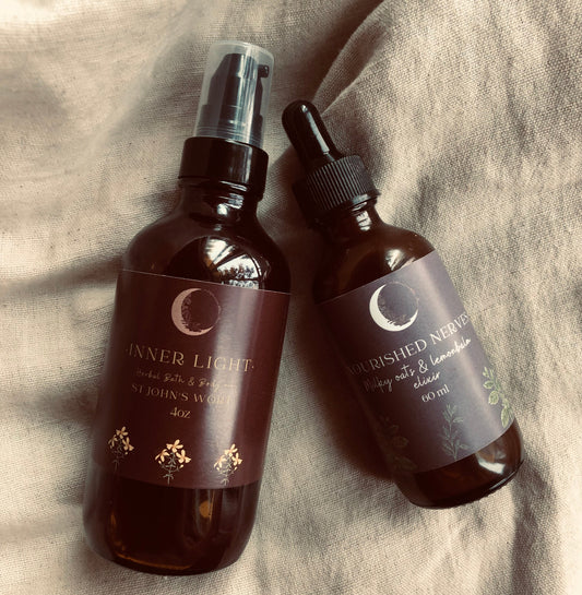 Nourished Nerves Elixir ( Milky oats & Lemonbalm) - 60 ml