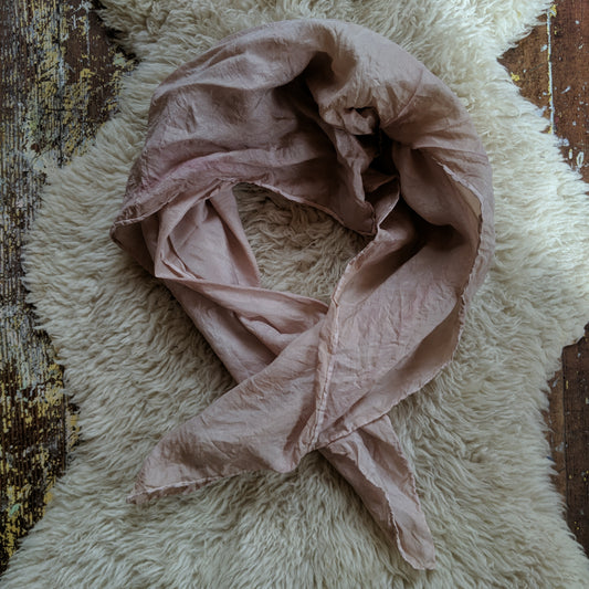 29" x 29" Habotai silk scarf