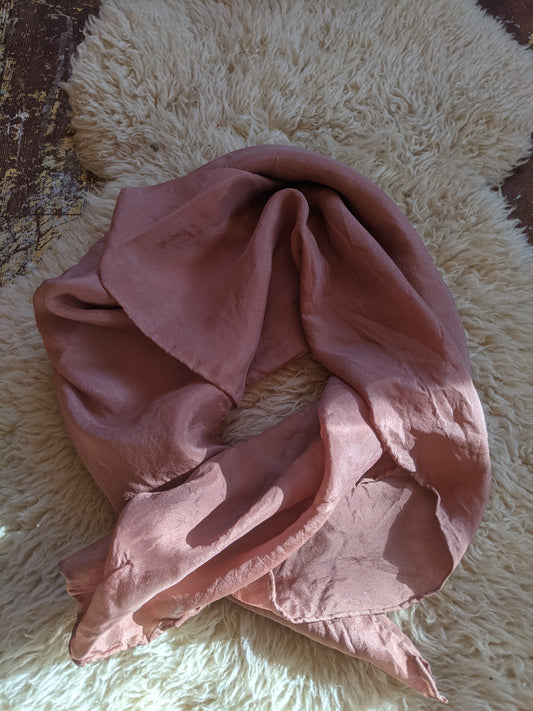 29" x 29" habotai silk scarf